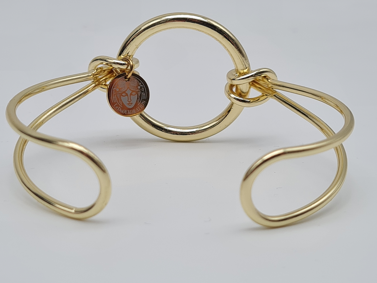 Ardoné Armreif in Goldfarben Nickelfrei Statement Klassisch Modern Elegant