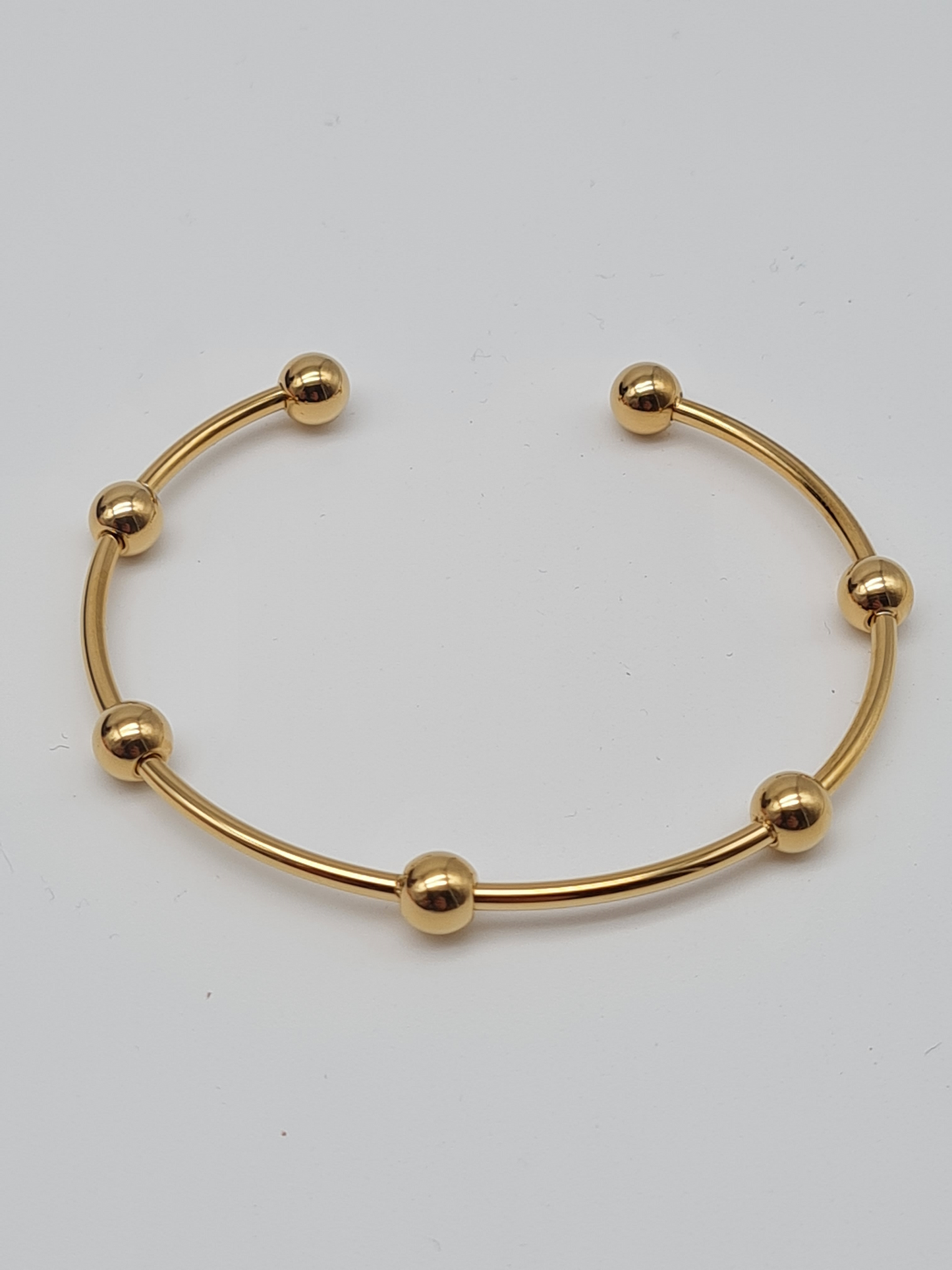 Cosmos Armreif Silber- Goldfarben nickelfrei Verzierungen Modern schlicht elegant kombinierbar