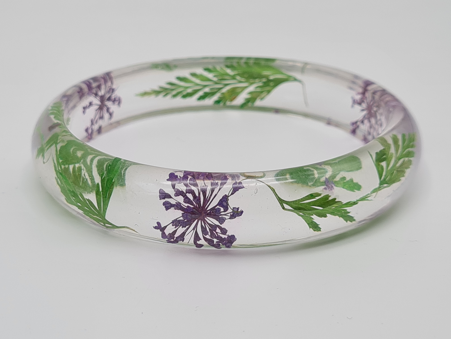 Cosmos Armreif Acryl Transparent Blumen Blätter kombinierbar nickelfrei Trend 2025-2026