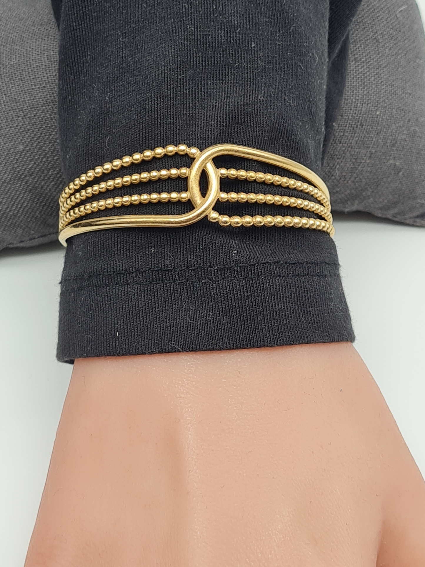 Cosmos Armreif in Silber oder Goldfarben Modern Stylisch nickelfrei