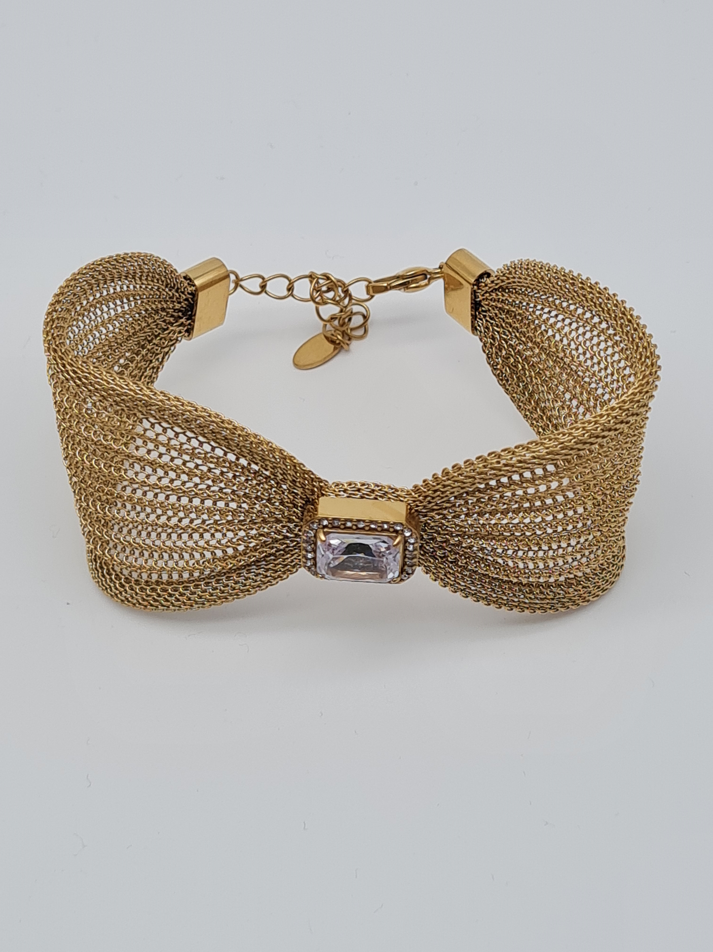 Cosmos Armreif Goldfarben Modern Trend Kombinierbar Nickelfrei Schwarz Transparent Rosa