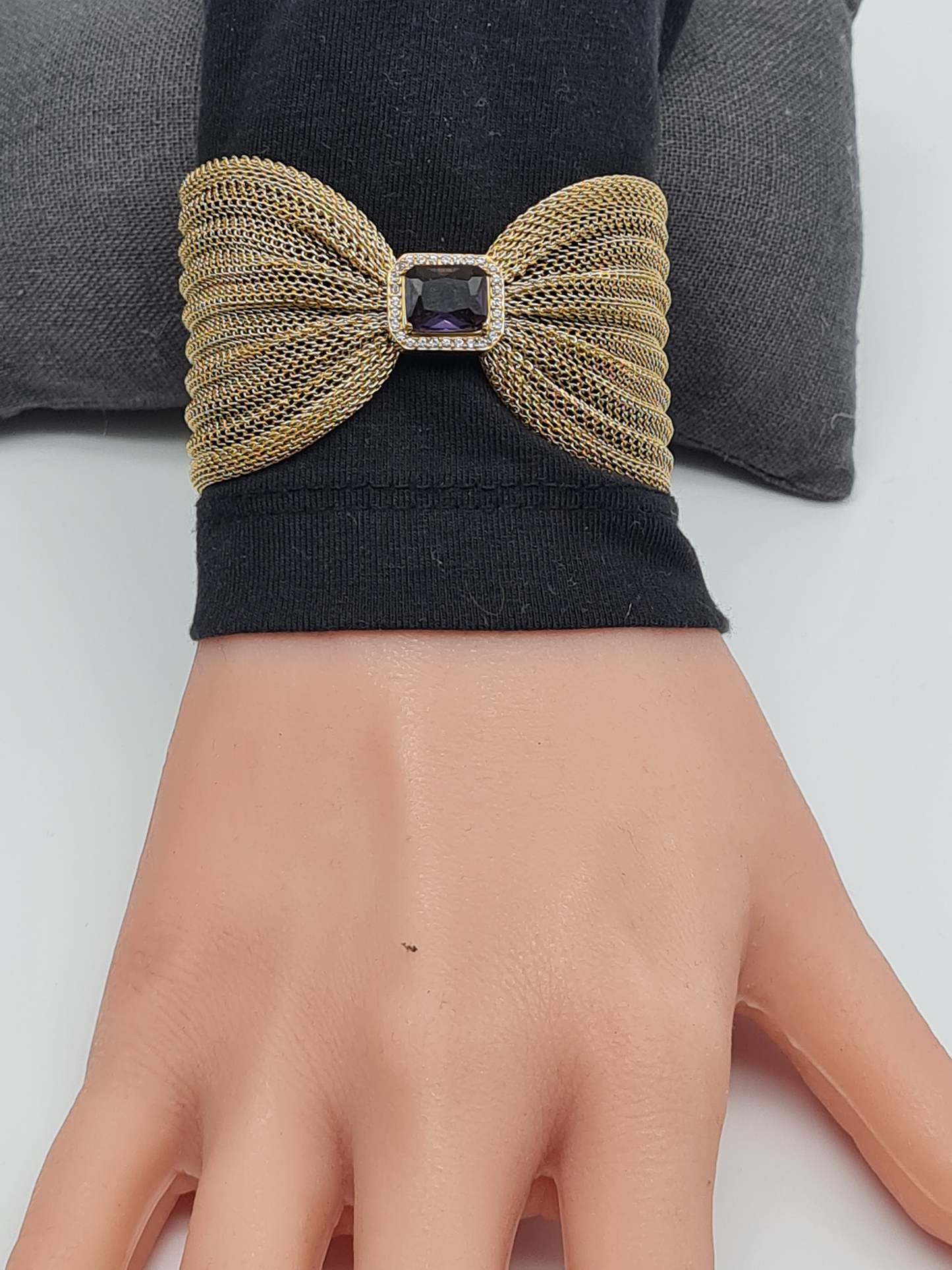 Cosmos Armreif Goldfarben Modern Trend Kombinierbar Nickelfrei Schwarz Transparent Rosa