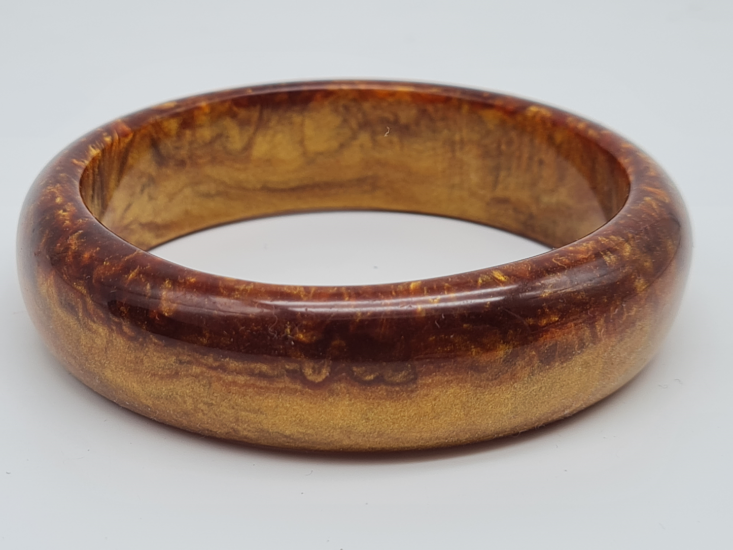 Cosmos Armband Resin Acryl Holz Türkis Gold Bronze Marmor