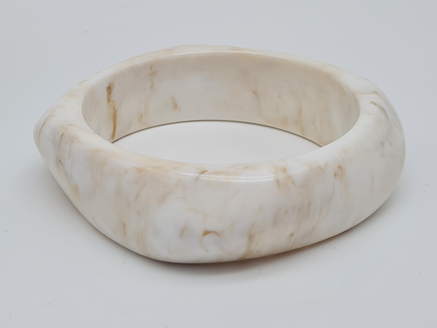 Cosmos Armband Acryl Creme Marmor-Look Trend Kombinierbar Klassisch
