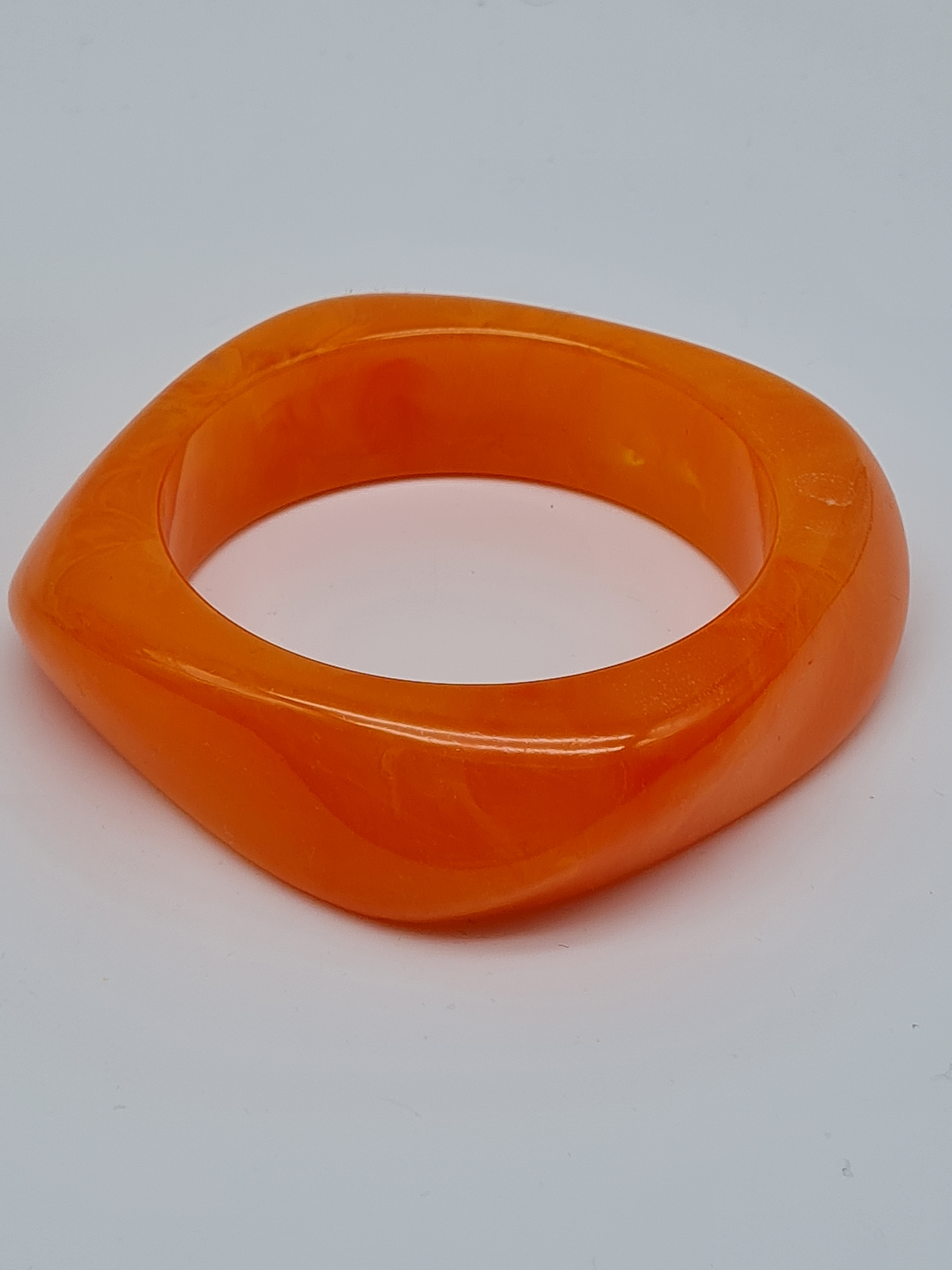 Cosmos Armband Acryl Orange schmal breite Trend kombinierbar