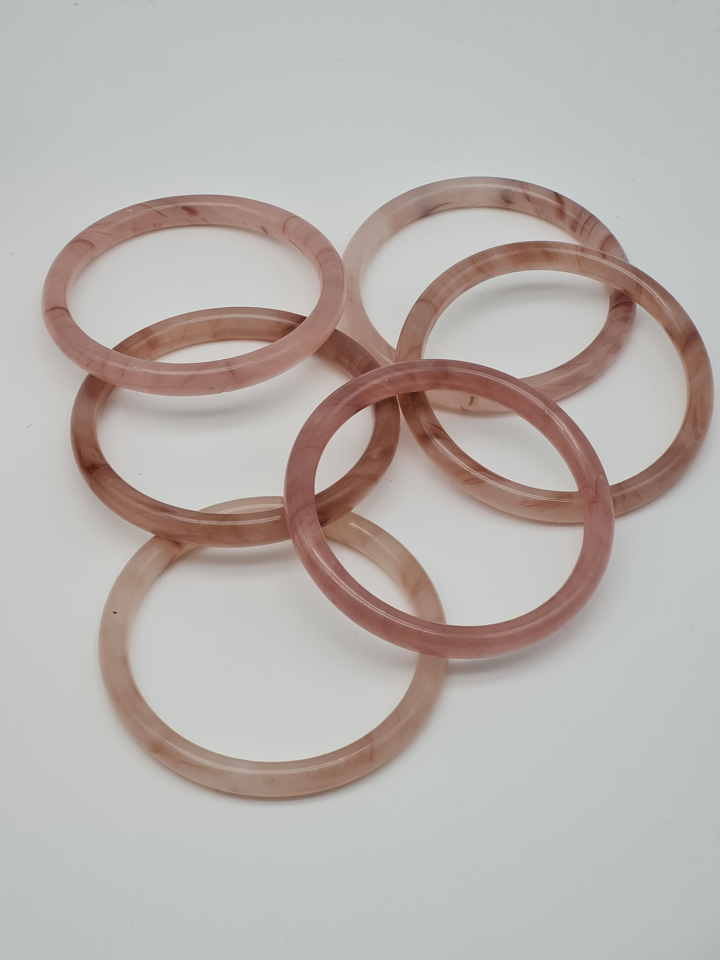 Cosmos Armband Keramik altrosa Marmor-Look Trend kombinierbar