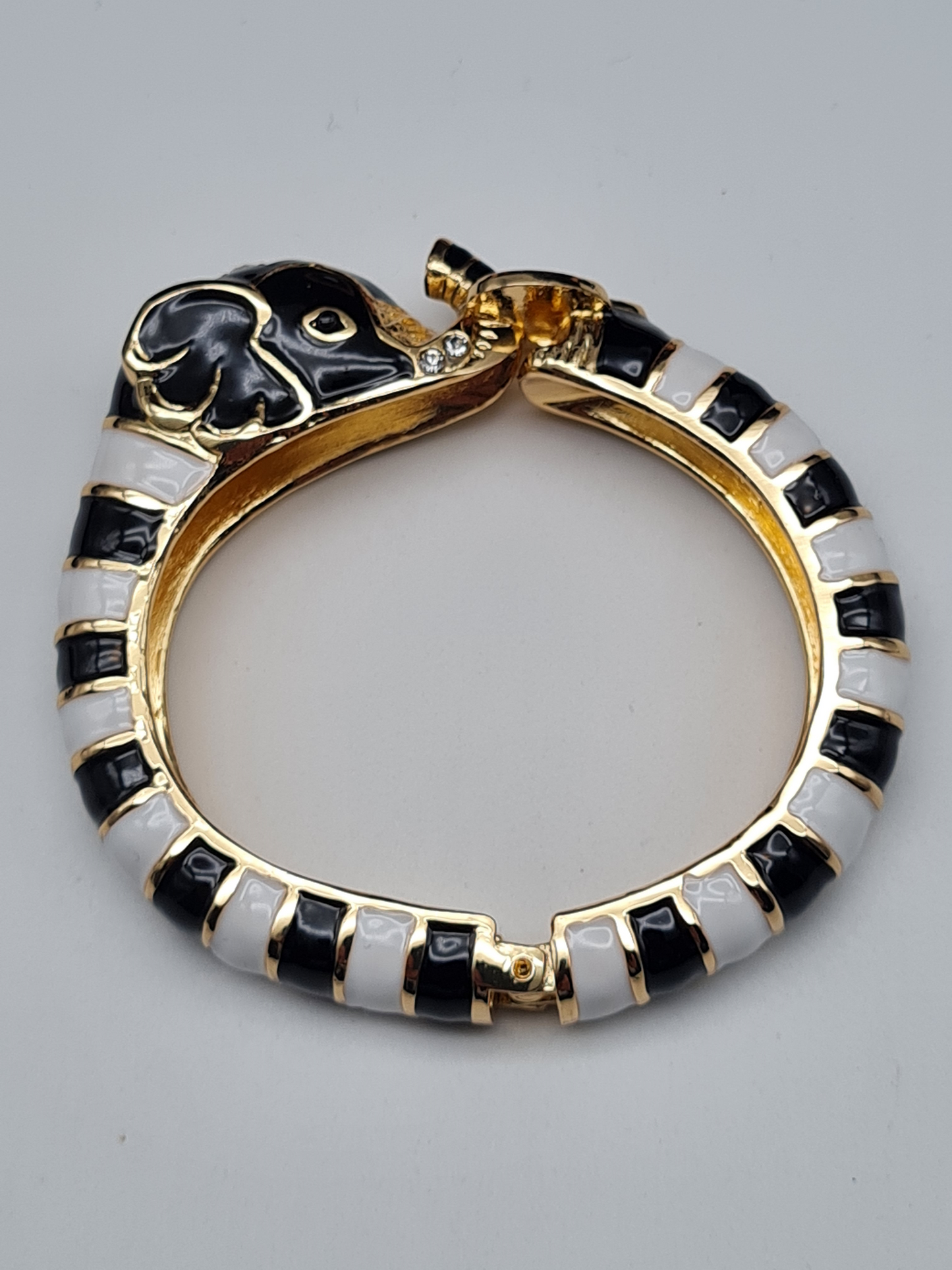 Ardoné Armreif Klapp-Armband Elefant Tiermuster Tier Jungle Urwald Nickelfrei