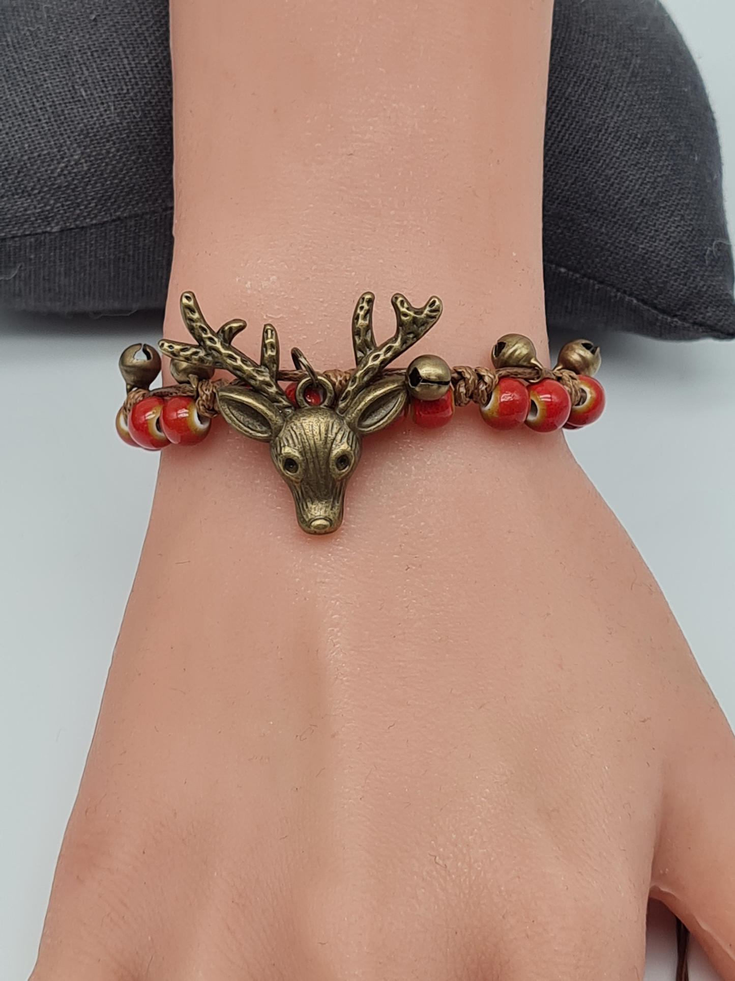Cosmos Armband Freunschaftsarmband mit Hirsch Weihnachtlich Herbst Feier Nickelfrei