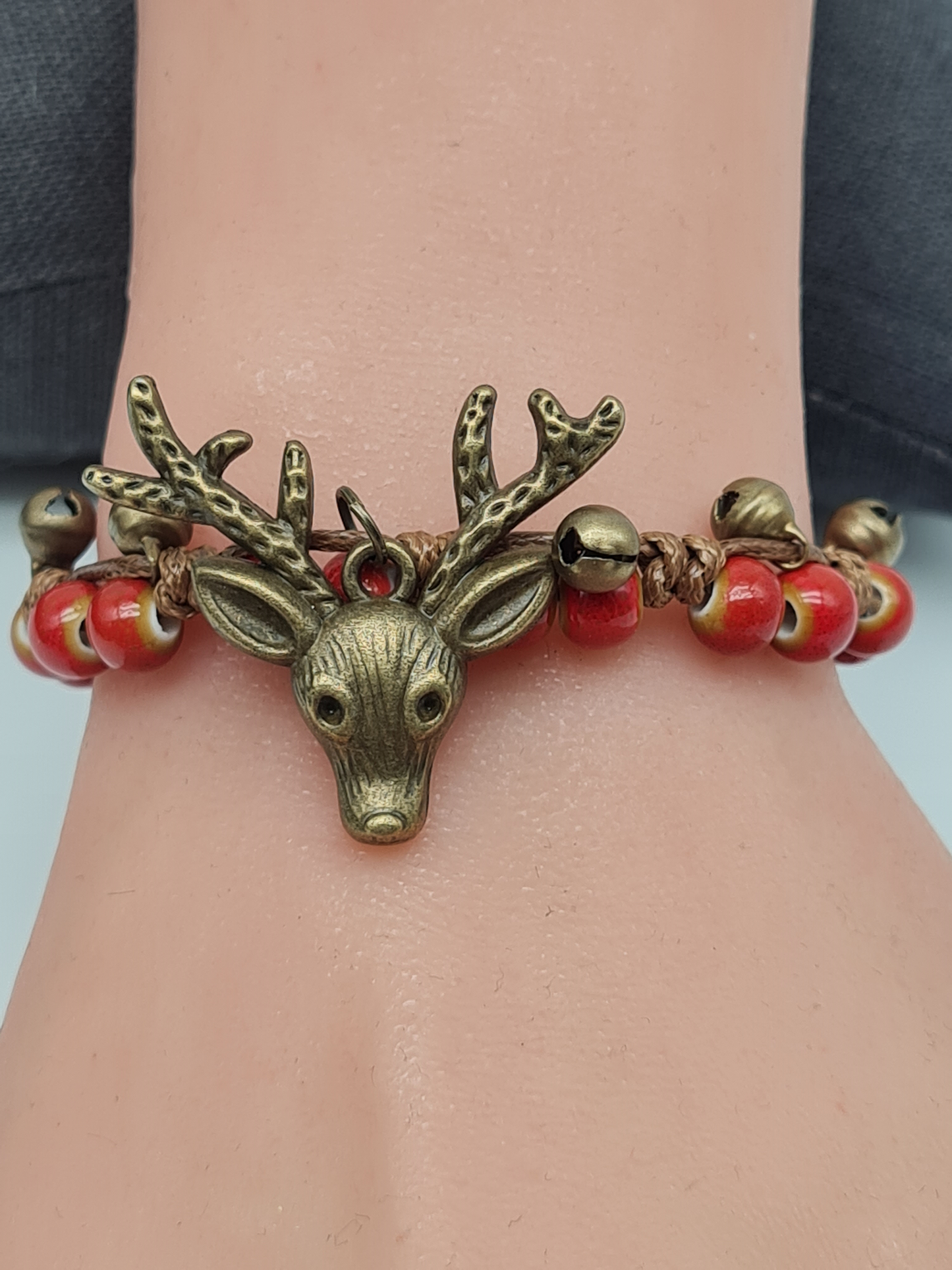 Cosmos Armband Freunschaftsarmband mit Hirsch Weihnachtlich Herbst Feier Nickelfrei