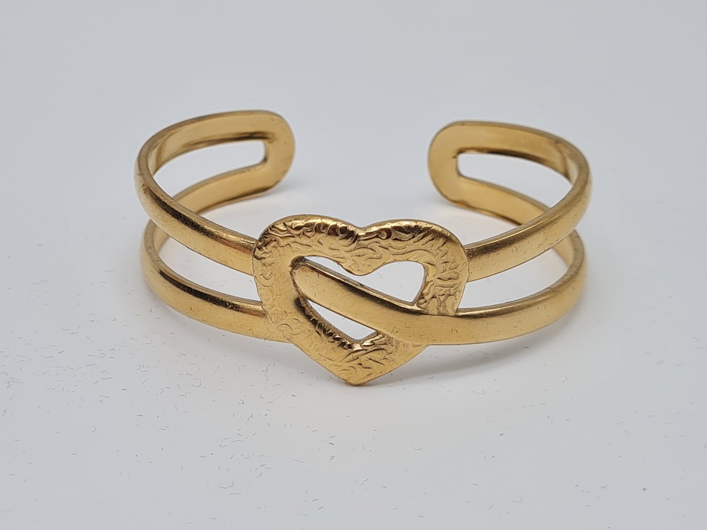Cosmos Armband Armreif goldfarben Nickelfrei Herz Schmetterling