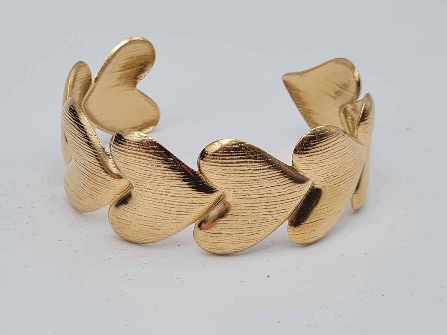 Cosmos Armband Armreif goldfarben Nickelfrei Herz Schmetterling