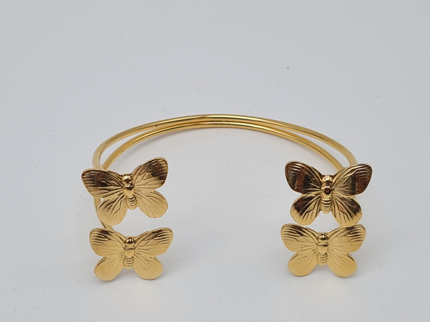 Cosmos Armreif Silberfarben Goldfarben Nickelfrei Muster Trend 2025-2026 Schmetterling