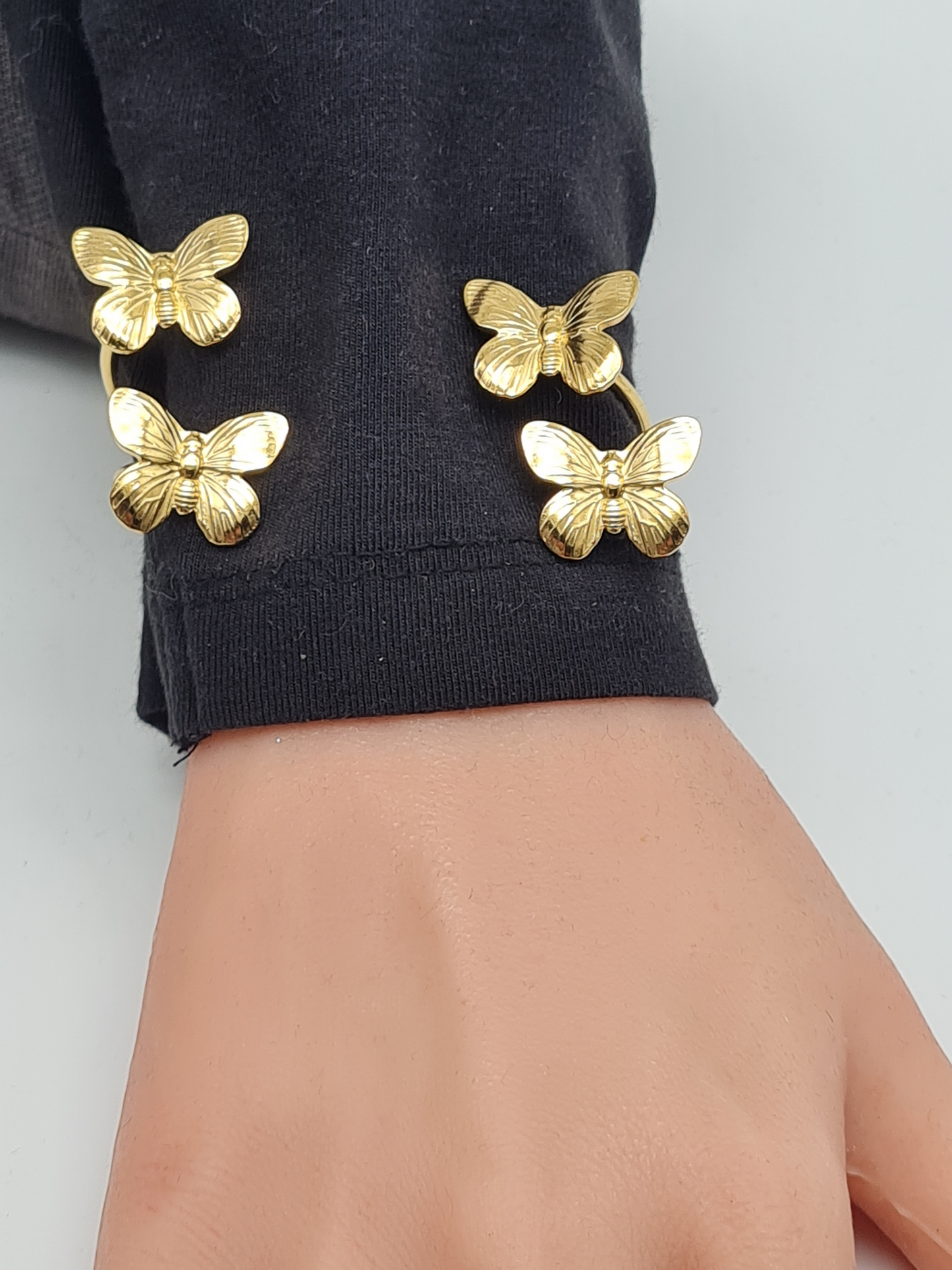 Cosmos Armreif Silberfarben Goldfarben Nickelfrei Muster Trend 2025-2026 Schmetterling