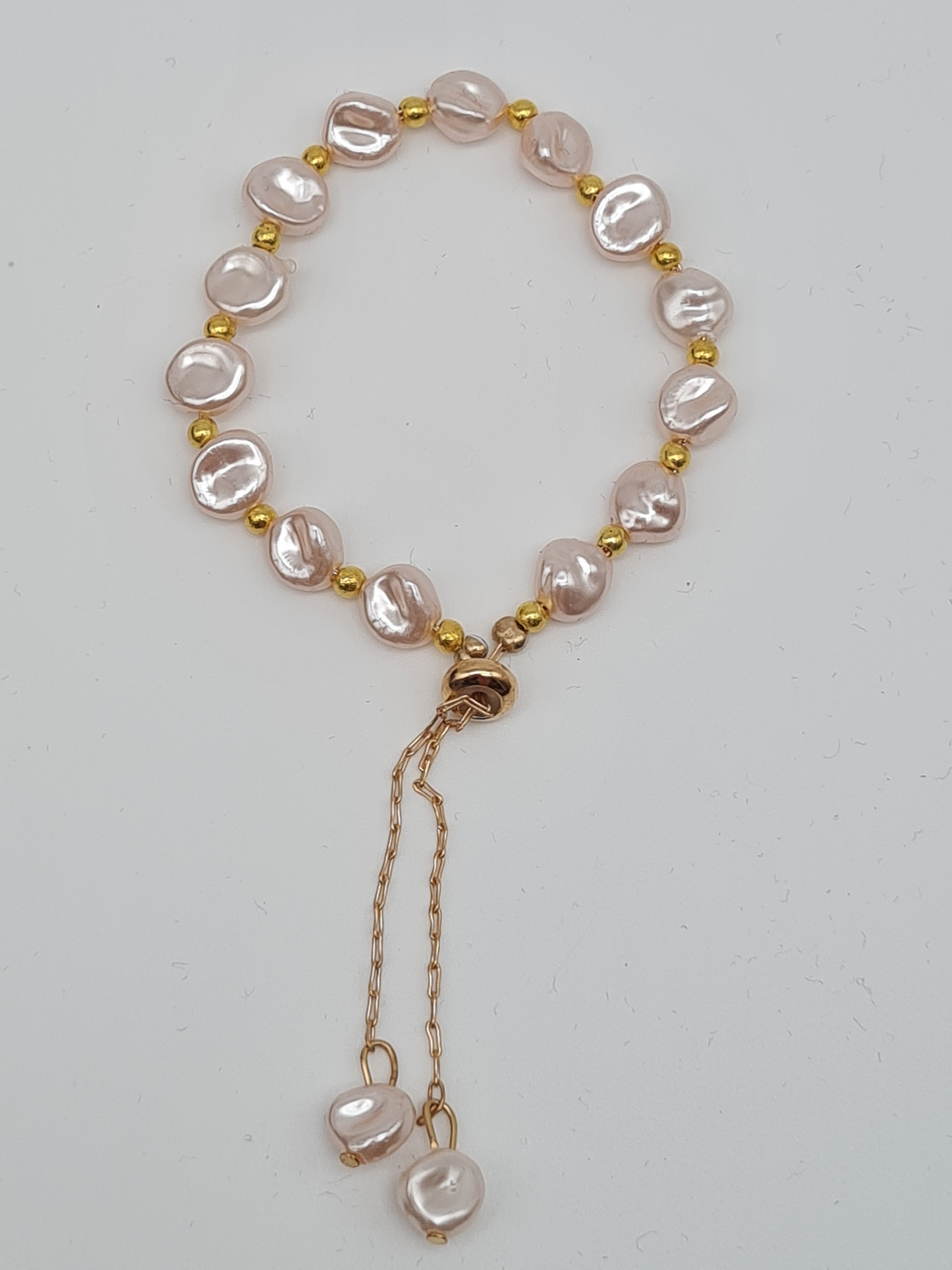 Sensibling Corp. Edelstahl Armbänder Silbergrau Perlen Goldfarben nickelfrei Elegant Klassisch