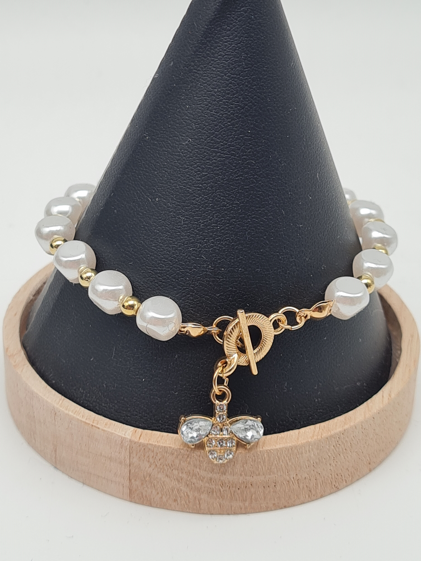 Sensibling Corp. Edelstahl Armbänder Silbergrau Perlen Goldfarben nickelfrei Elegant Klassisch