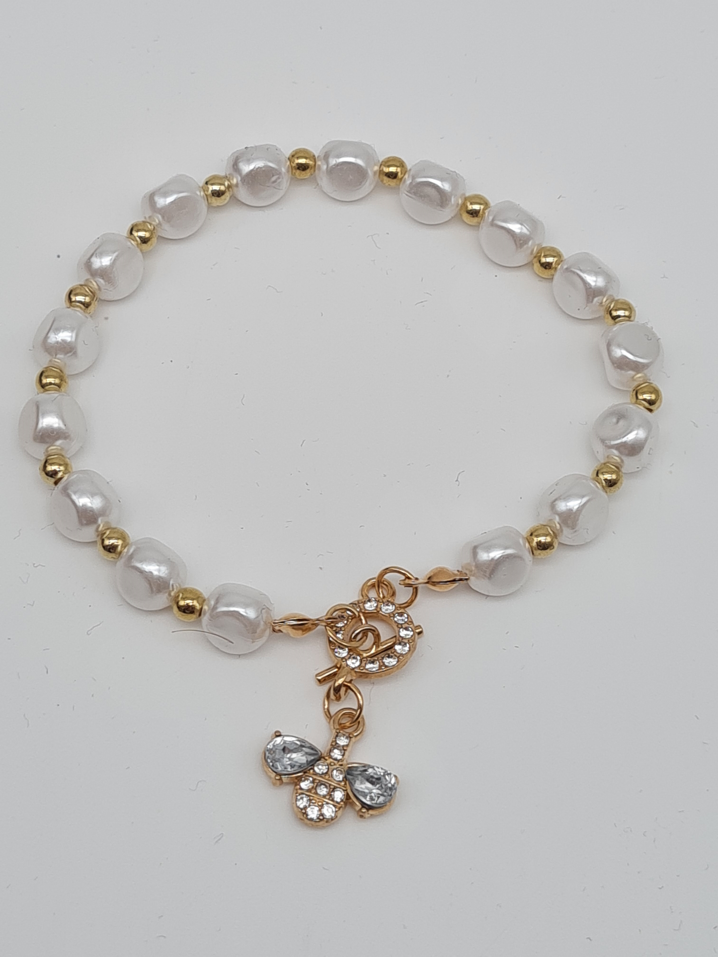 Sensibling Corp. Edelstahl Armbänder Silbergrau Perlen Goldfarben nickelfrei Elegant Klassisch