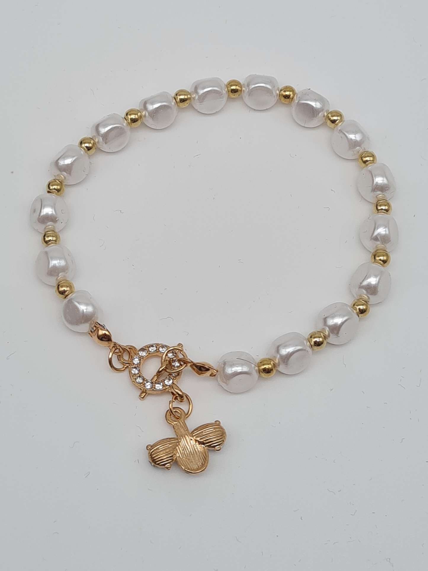 Sensibling Corp. Edelstahl Armbänder Silbergrau Perlen Goldfarben nickelfrei Elegant Klassisch