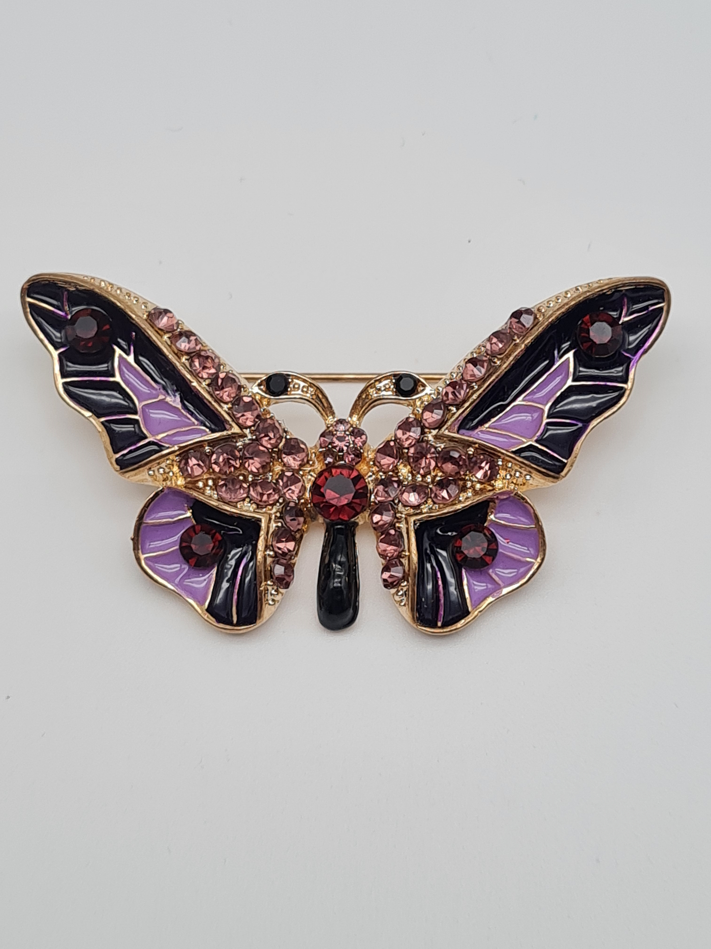 Brosche "Schmetterling Blau lila falter garten insekten modeschmuck