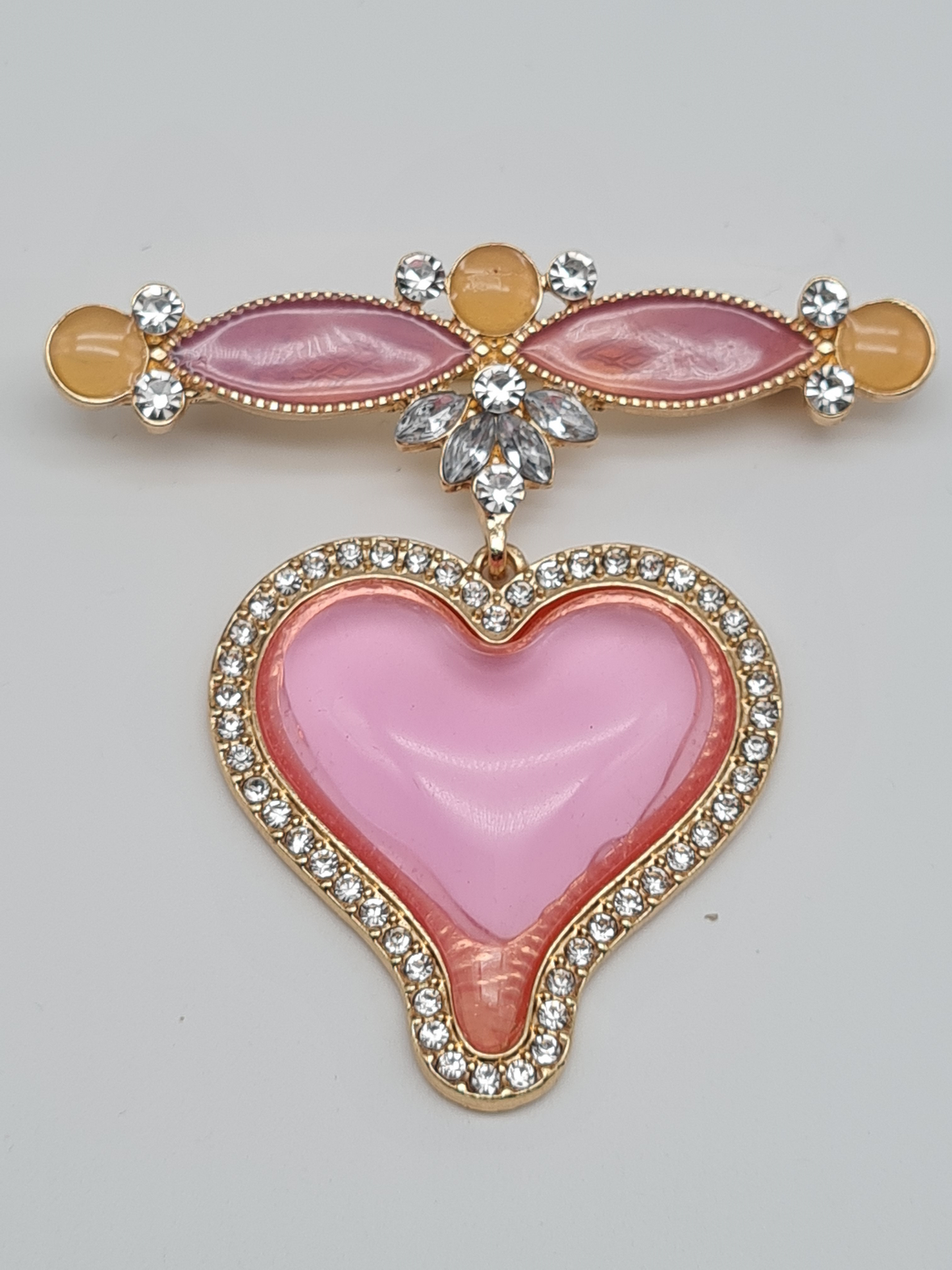 Brosche herz herzen rot rosa liebe sehnsucht romantik zusammen