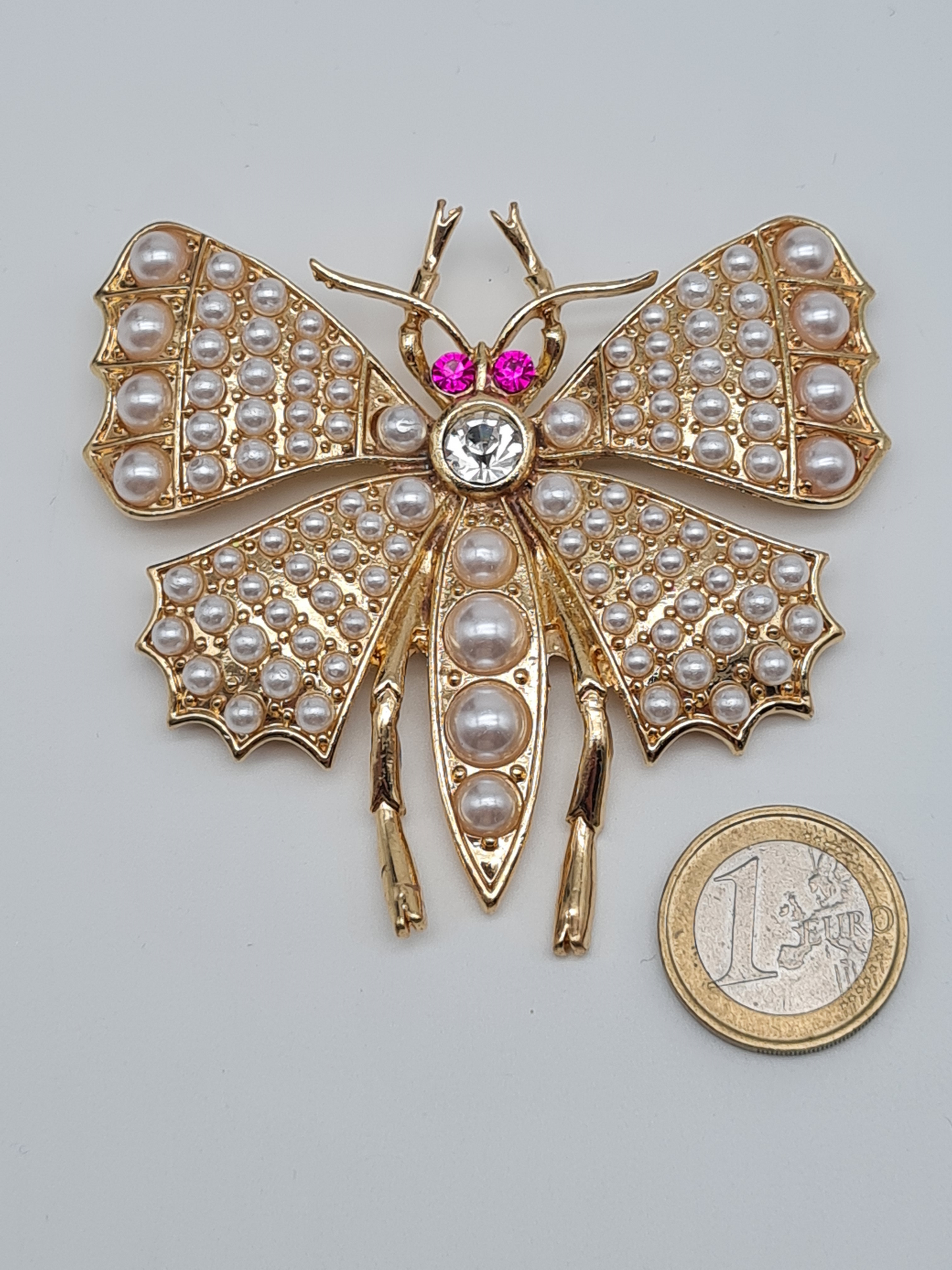 Brosche Insekt Grashüpfer Biene fliege Blumen Wespe bunt perlen Modeschmuck