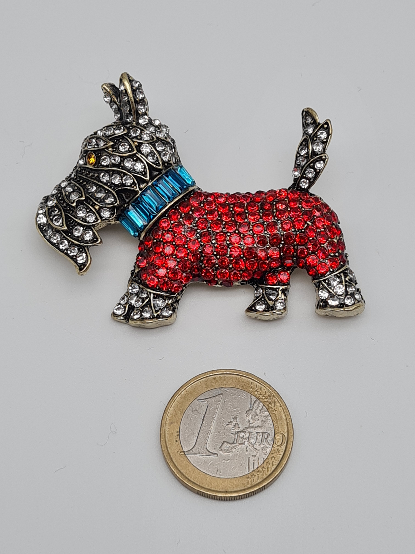 Brosche hund bulldogge schnautzer welpe hündchen haustier