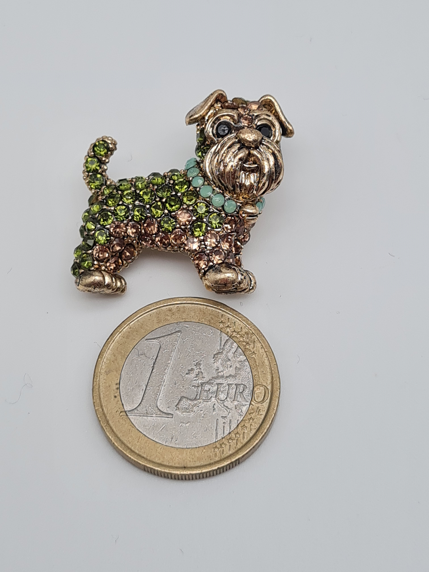 Brosche hund bulldogge schnautzer welpe hündchen haustier