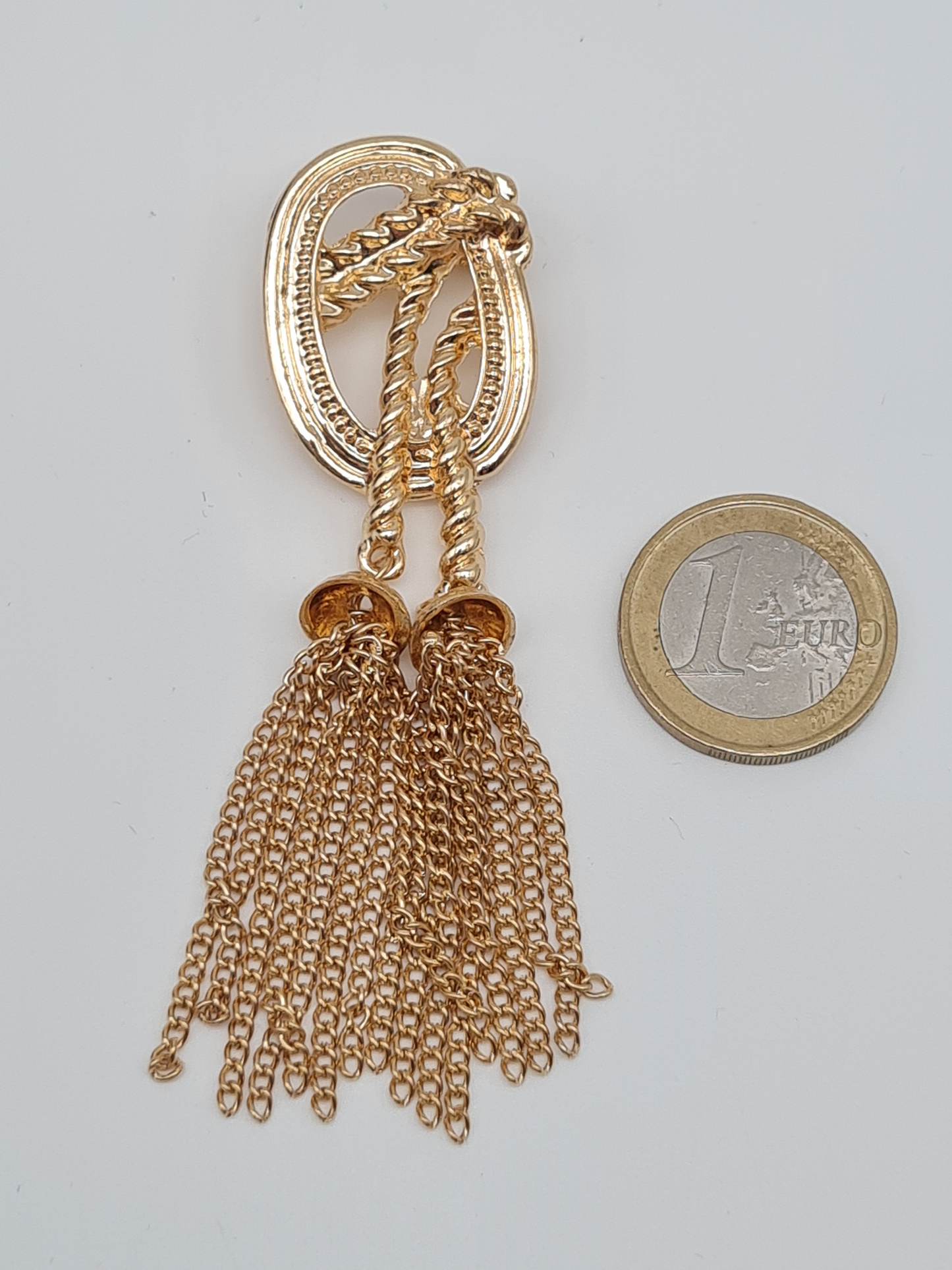 Brosche Goldene Oranmente schleife strass flügel ast perlen quaste fächer