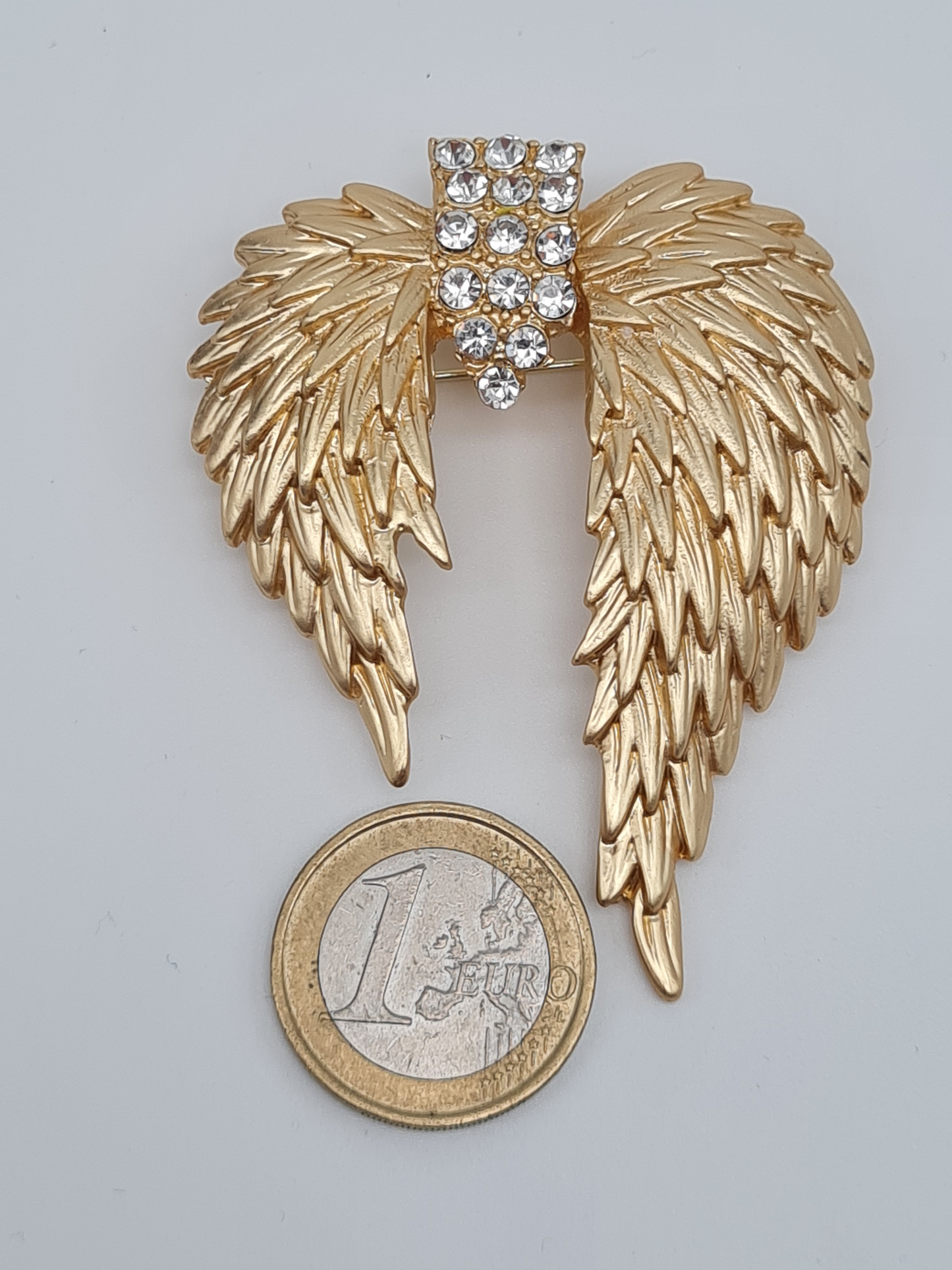 Brosche Goldene Oranmente schleife strass flügel ast perlen quaste fächer