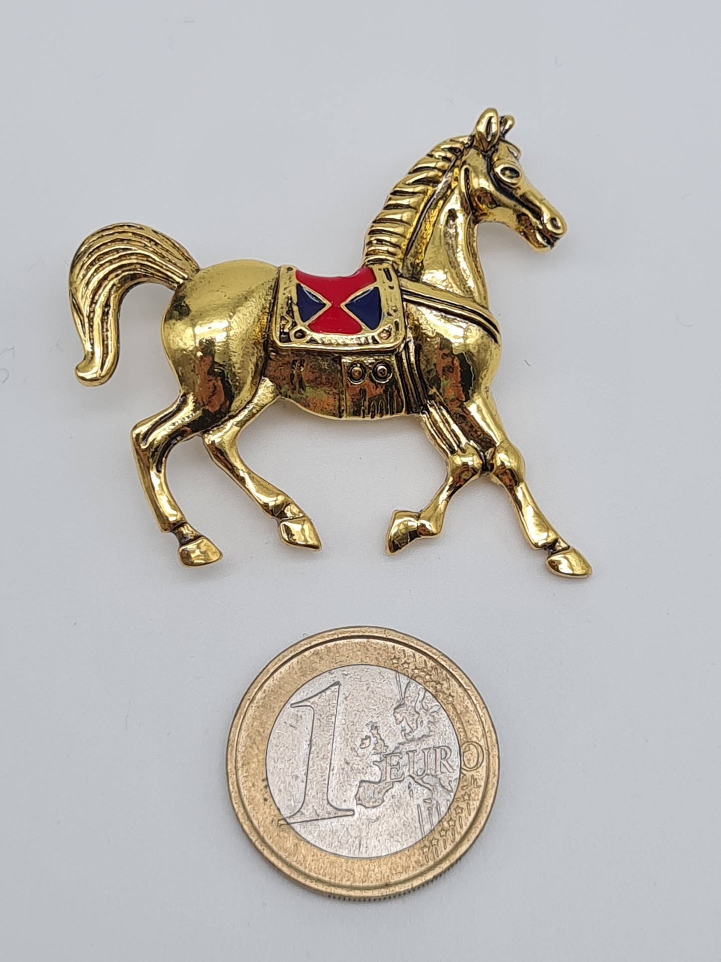 Brosche giraffe hirsch anhänger graf Pferd goldfarben märchen modeschmuck