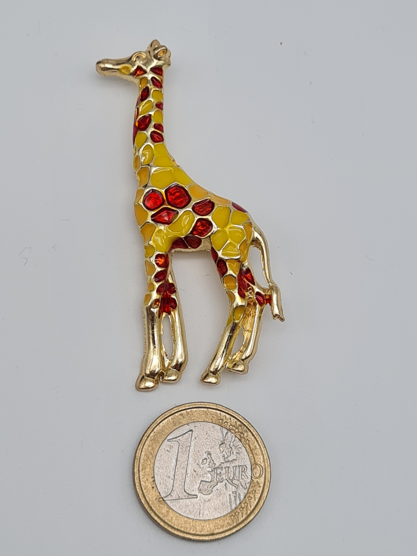 Brosche giraffe hirsch anhänger graf Pferd goldfarben märchen modeschmuck