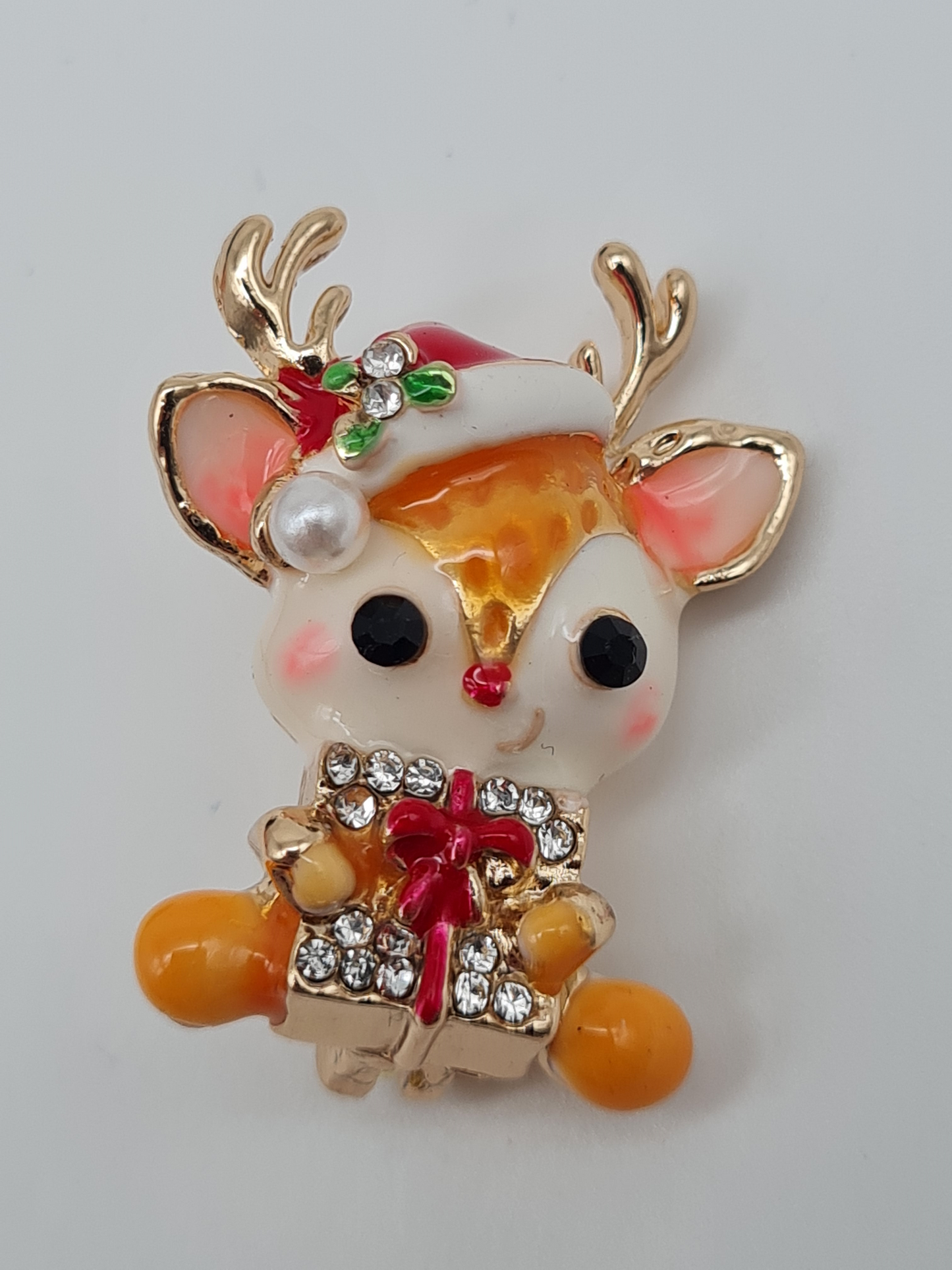 Brosche modeschmuck schneemann silberfarben bärchen baby rentier weihnachten winter