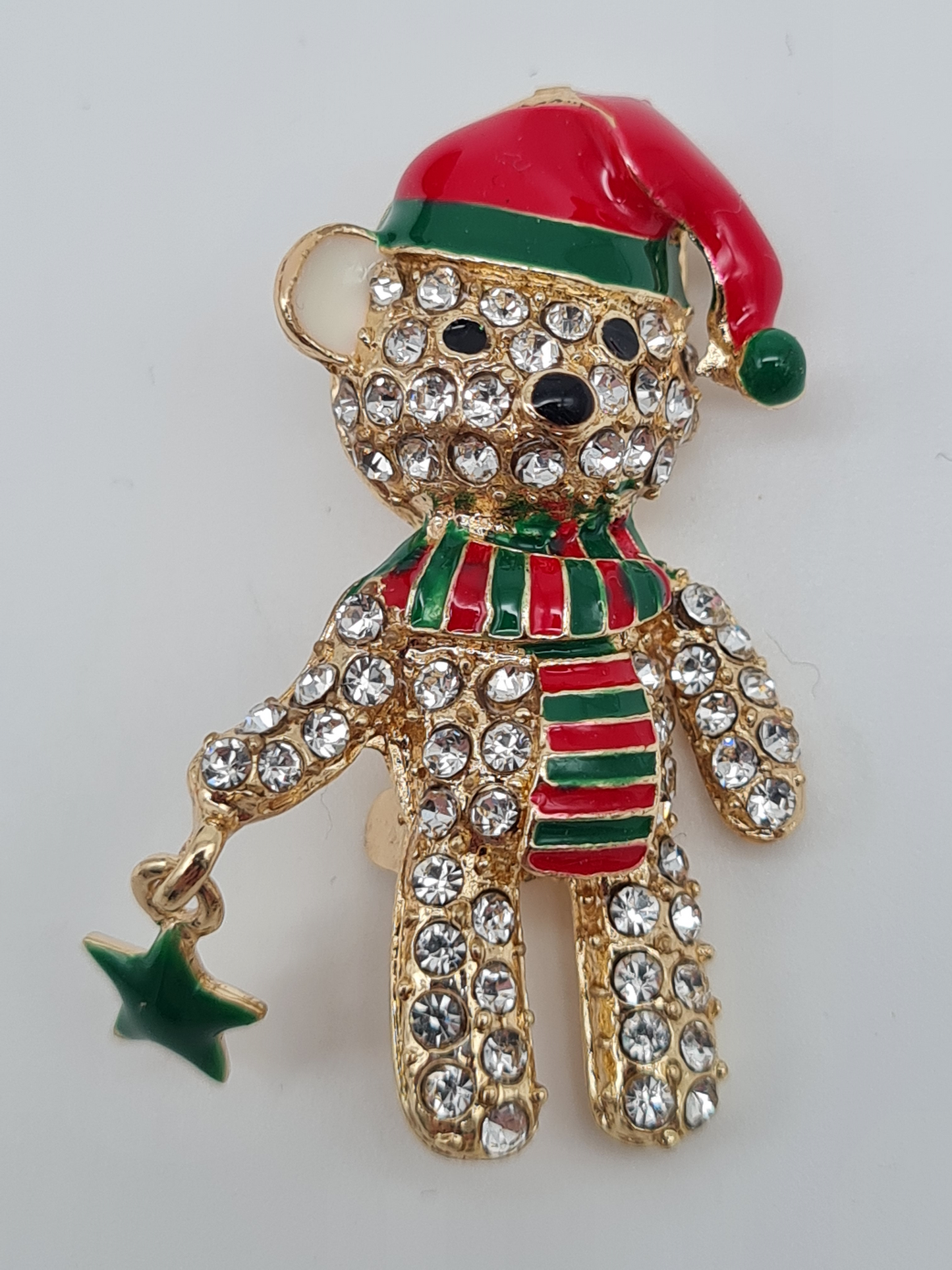 Brosche modeschmuck schneemann silberfarben bärchen baby rentier weihnachten winter