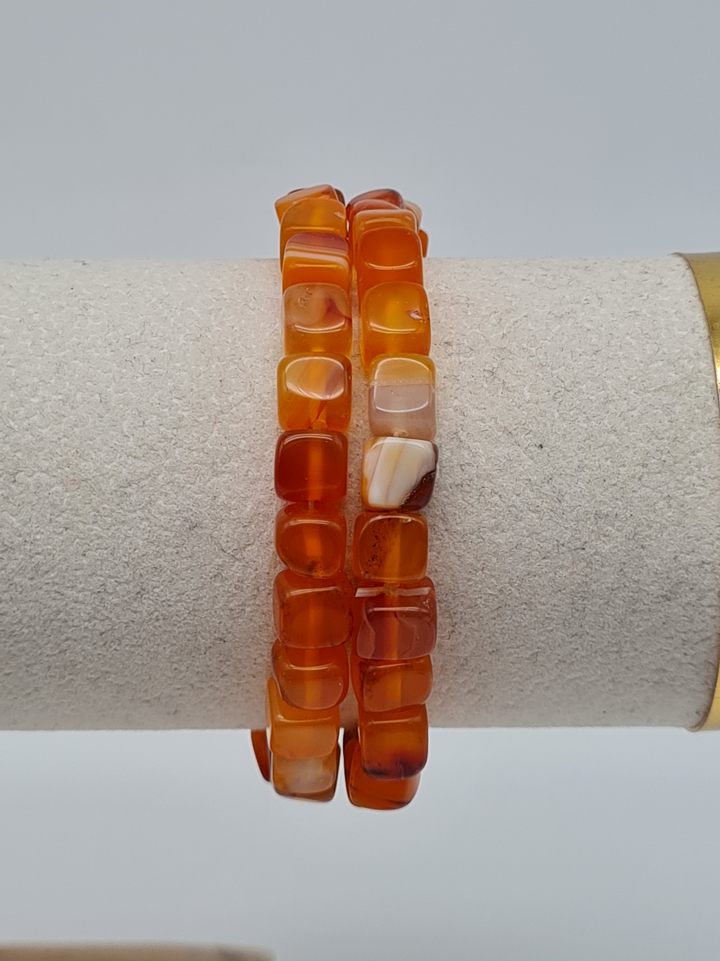 Cosmos armband set braun orange grrün natur eckig acryl kombinierbar modeschmuck
