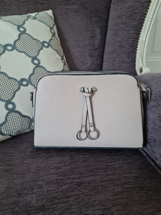 Umhängetasche Crossbody Beige-Schwarz von Jessica Bags
