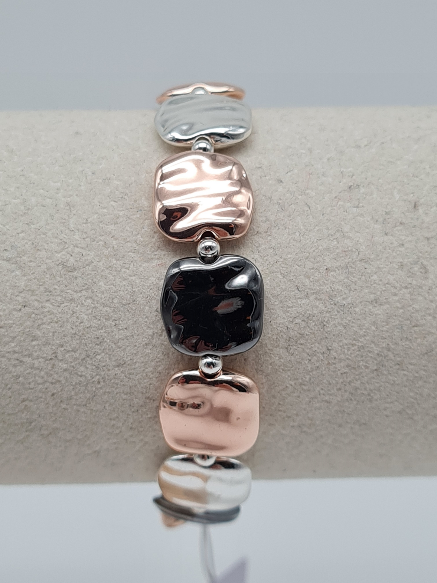 Amorino DREIFARBIGES ELASTISCHES ARMBAND nickelfrei trend modeschmuck