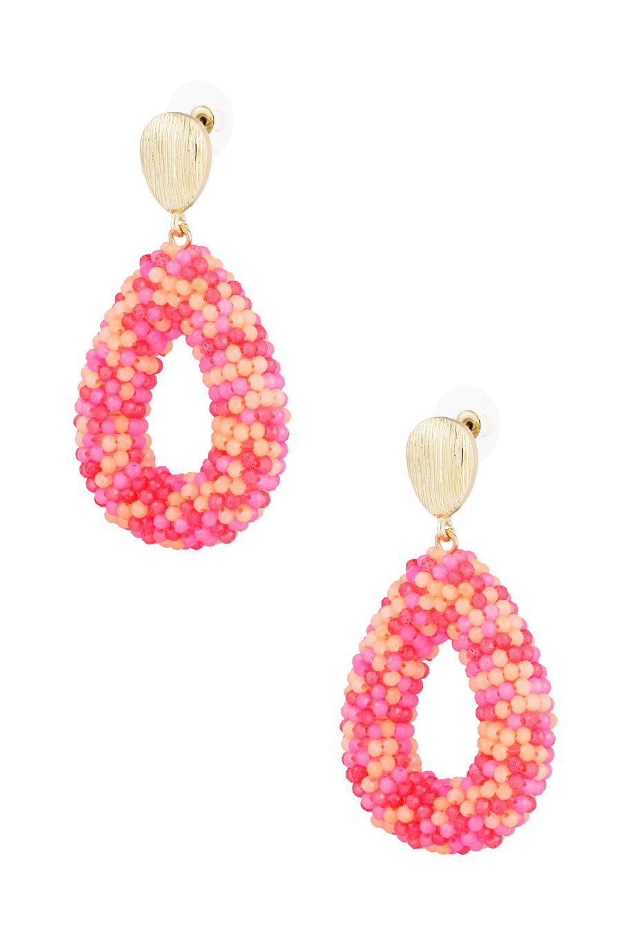 Yehwang Ohrringe Ohrhänger Fuchsia Rosa Party Fuchsia Nickelfrei