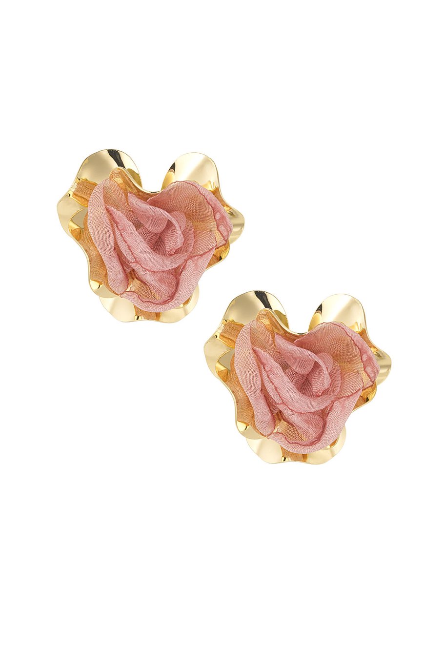 Yehwang Ohrhänger goldfarben Ohrstecker Orange Schwarz Braun Rosa Nickelfrei