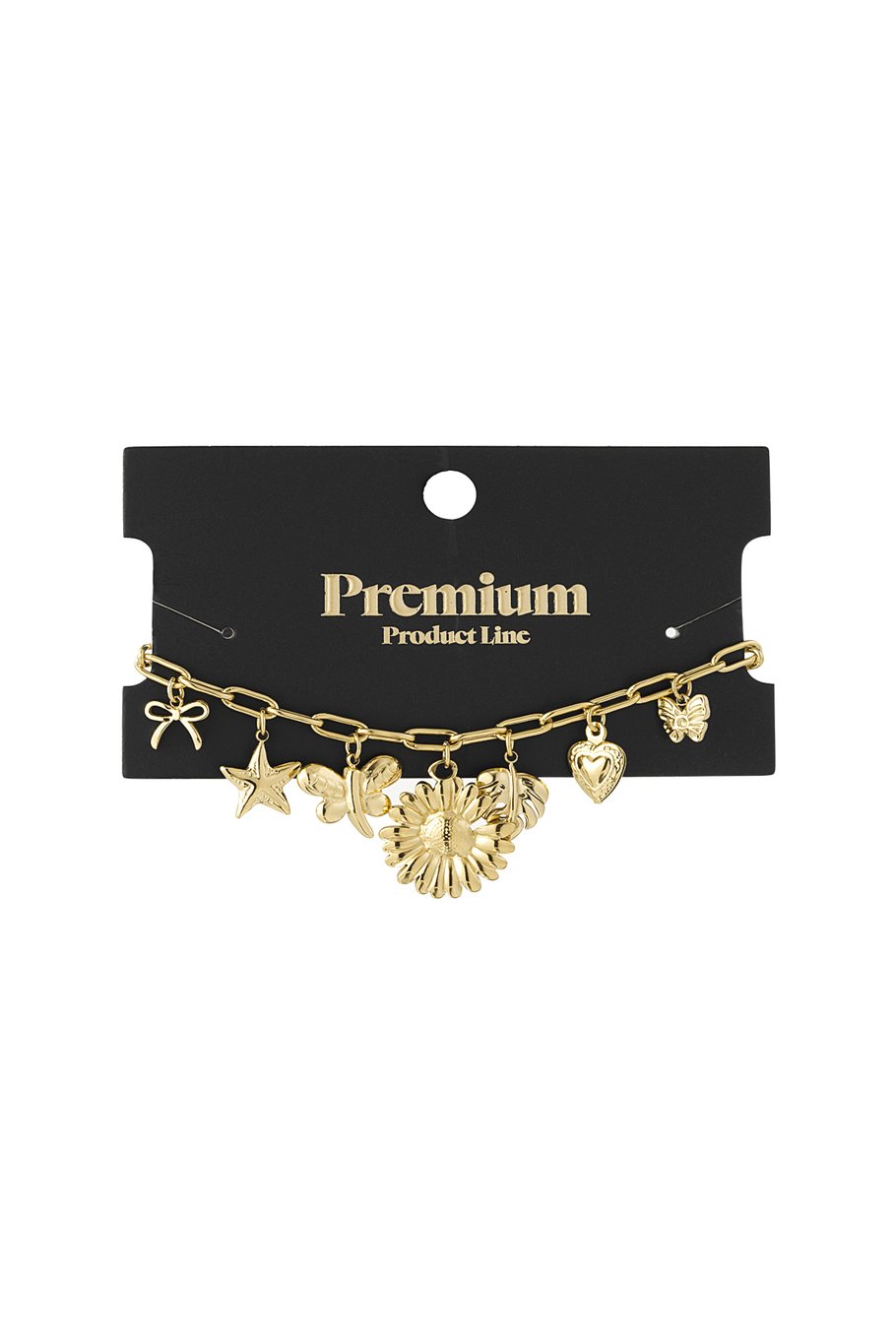Yehwang Armband, Bettelarmband „Botanical Suprice“ – Silber- und Goldfarben