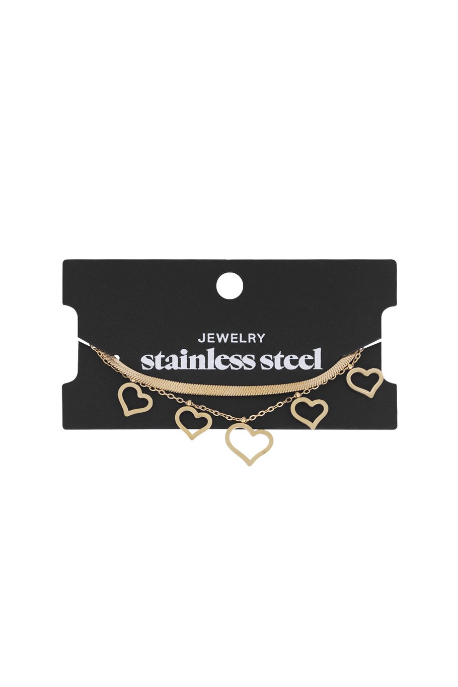 Yehwang Armband, Doppelarmband "Lots of Love" in Gold- und Silberfarben