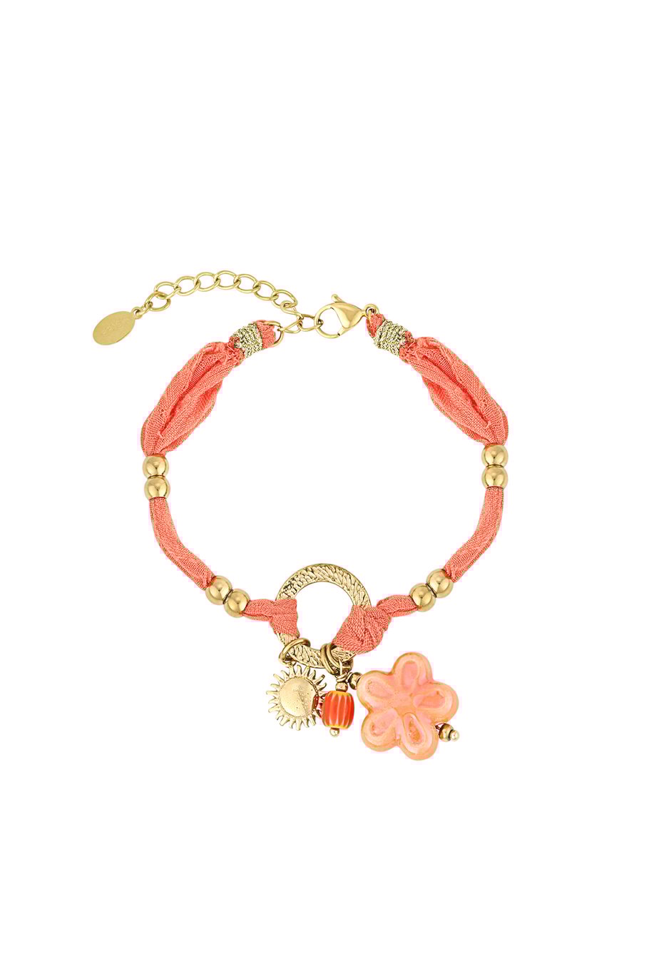 Yehwang Armband, Sunny Floral Armband - Orange & Gold Farbe