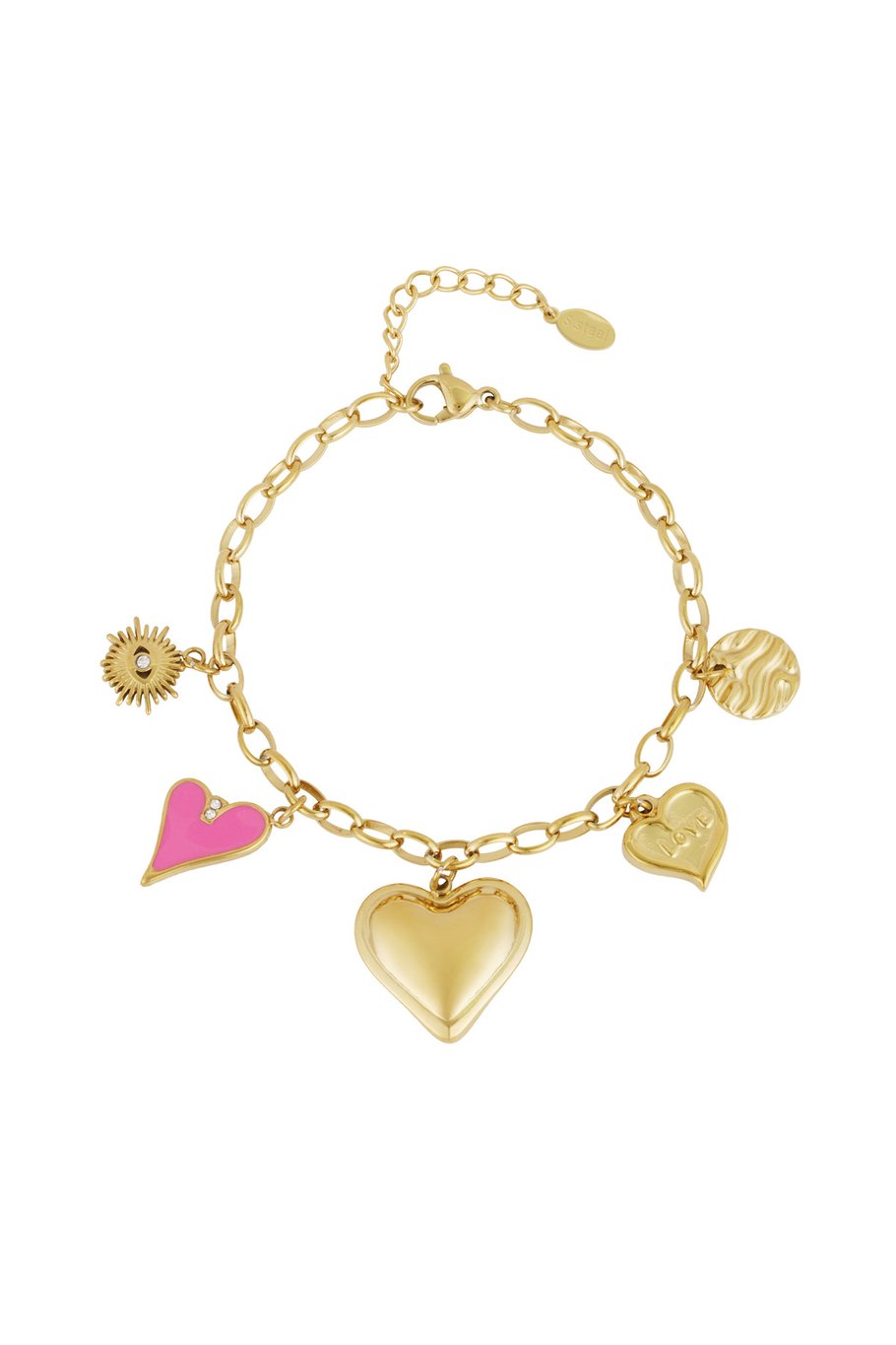 Yehwang Armband, Das Love-Charm-Armband - goldfarben
