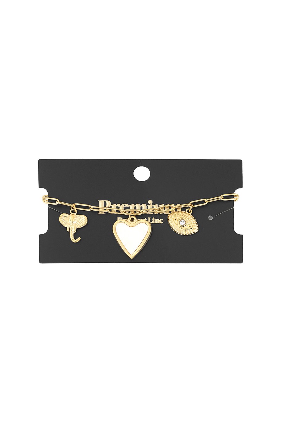Yehwang Armband, Heartstrings-Armband - Goldfarben
