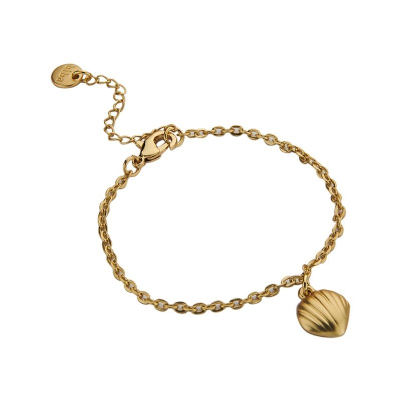 Biba Armband Bettelarmband Matt Goldfarben oder Matt Silberfarben mit Muschel (Kopie)
