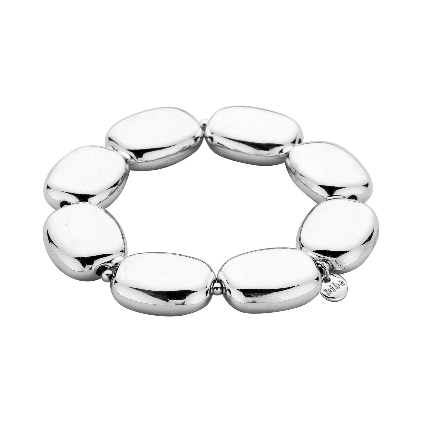 Biba Armband "Golden and Silver Bricks" elastisch, Elegant, Stilvoll, Kombinierbar