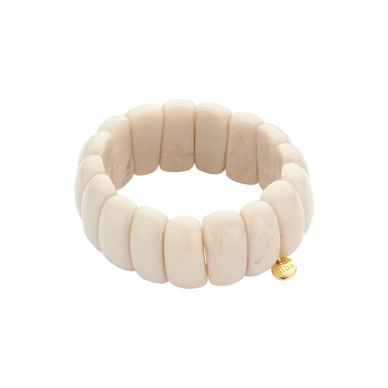 Biba Armband Elastisch "Beans" Hellrosa, Beige oder Toffee