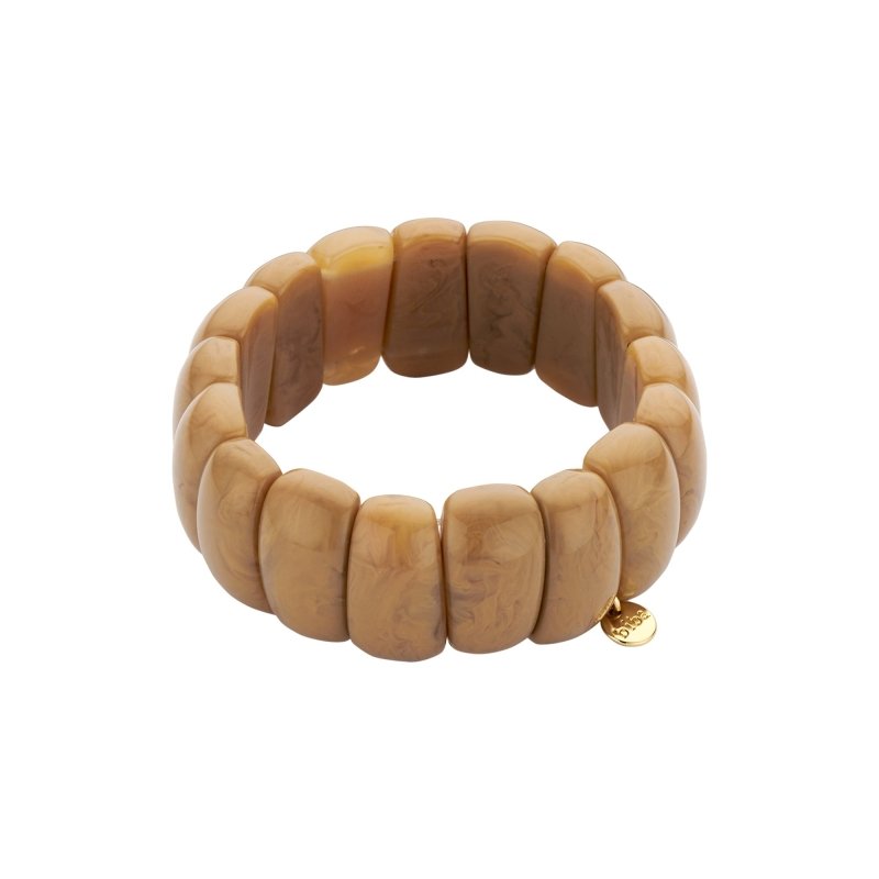 Biba Armband Elastisch "Beans" Hellrosa, Beige oder Toffee