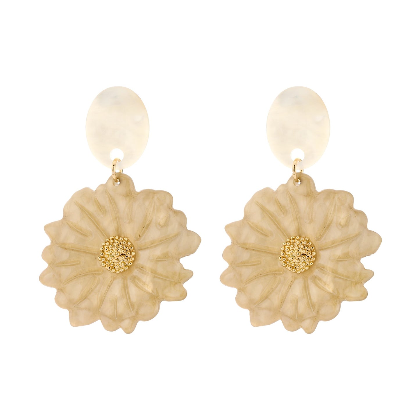 Ohrhänger "Ibiza Flowers" Biba Nickelfrei Rosa Creme Trend 2026