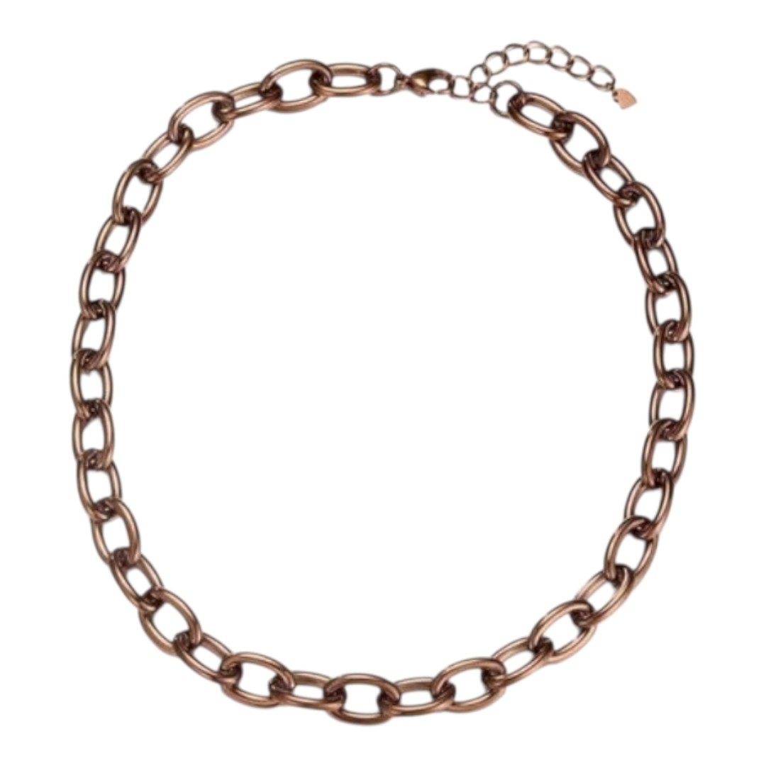 Halskette Kurzkette Bronze farbenen Gliederkette Nickelfrel Sweet7