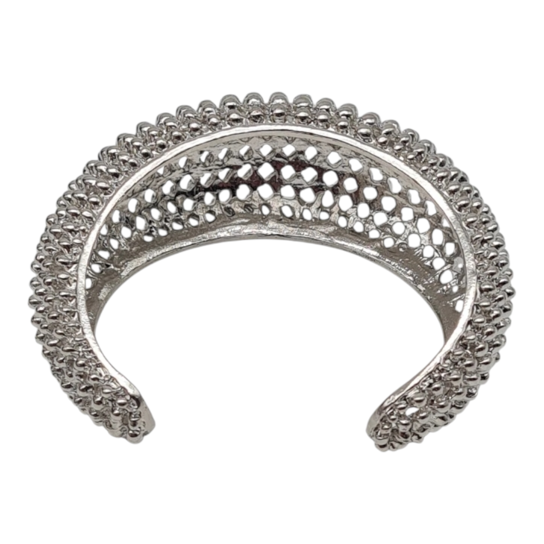 Armreif Silberfarben Edelstahl Nickelfrei Ausgefallen Geschenk Kombinierbar Yehwang