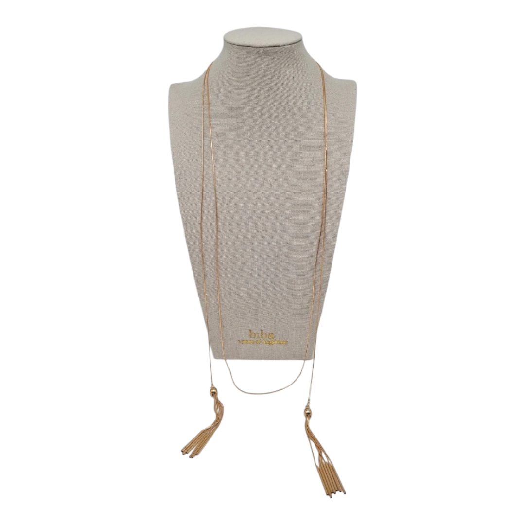 Halskette Art Deco Stil Filigran goldfarben Stilvoll Kombinierbar Biba